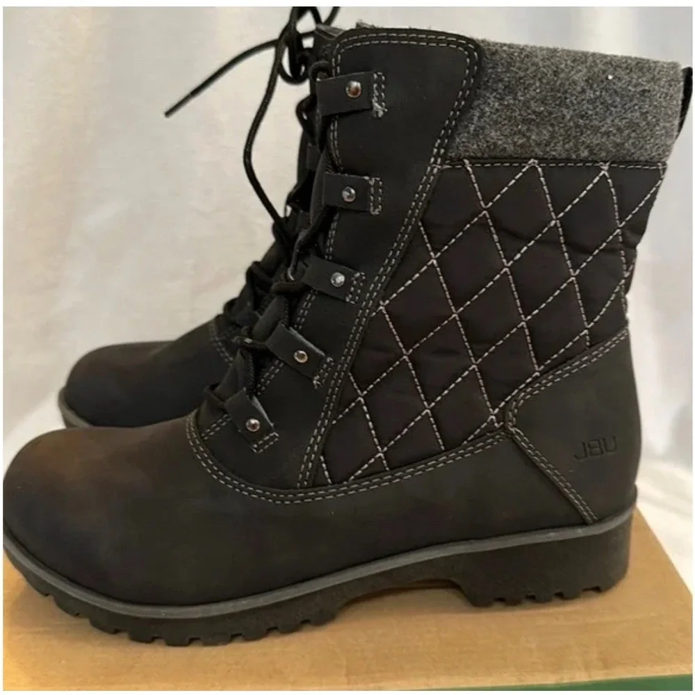 JBU by Jambu Summit Waterproof B2SMT01 Women's Winter Boots Black Size 12 US NIB